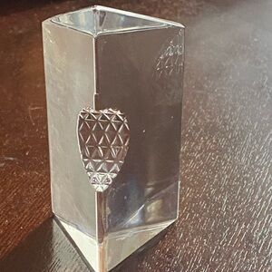 Elegant Silver Crystal Vase